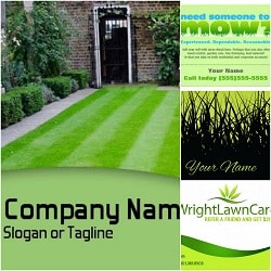 landscaping business card example
